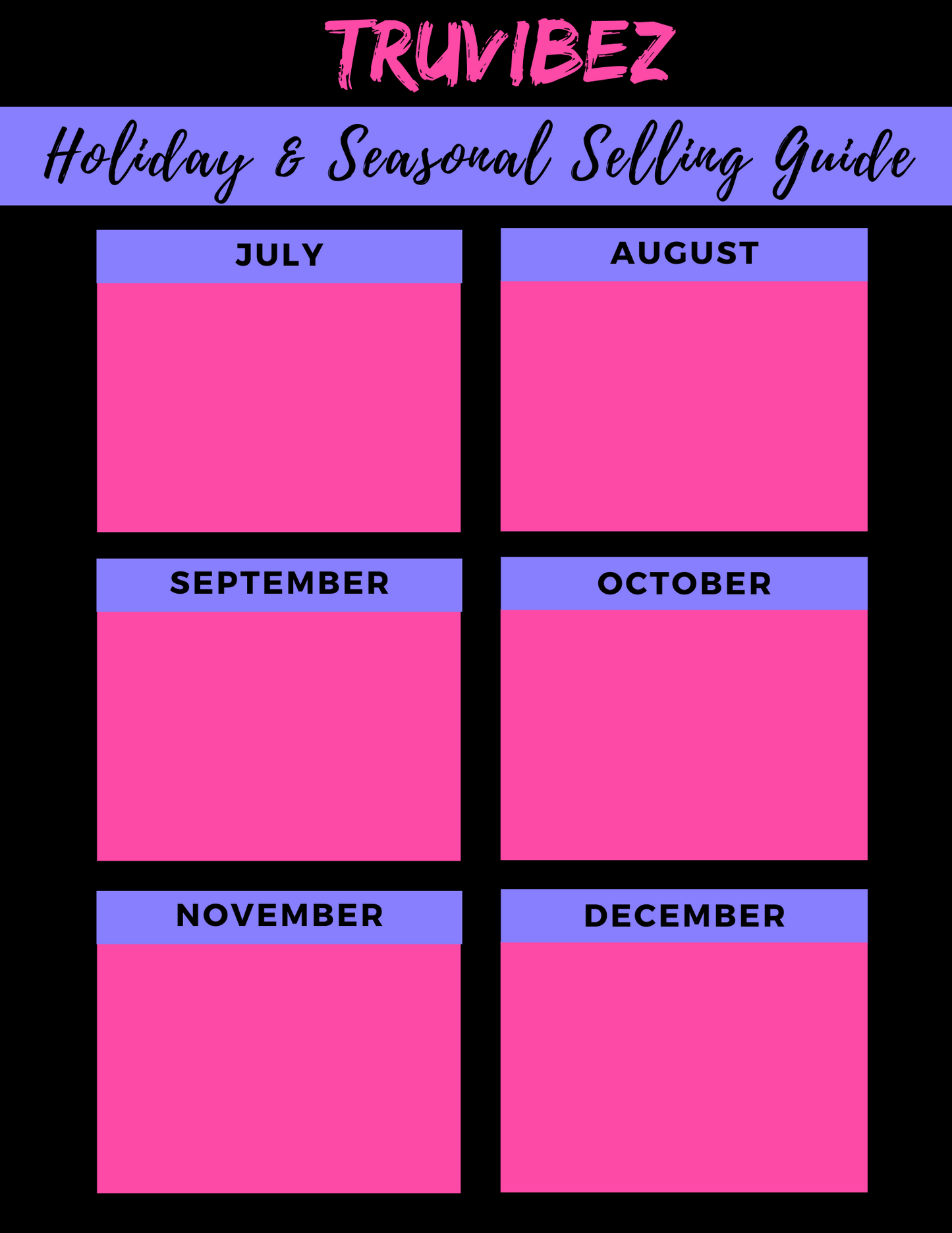 Holiday Seasonal Selling Guide