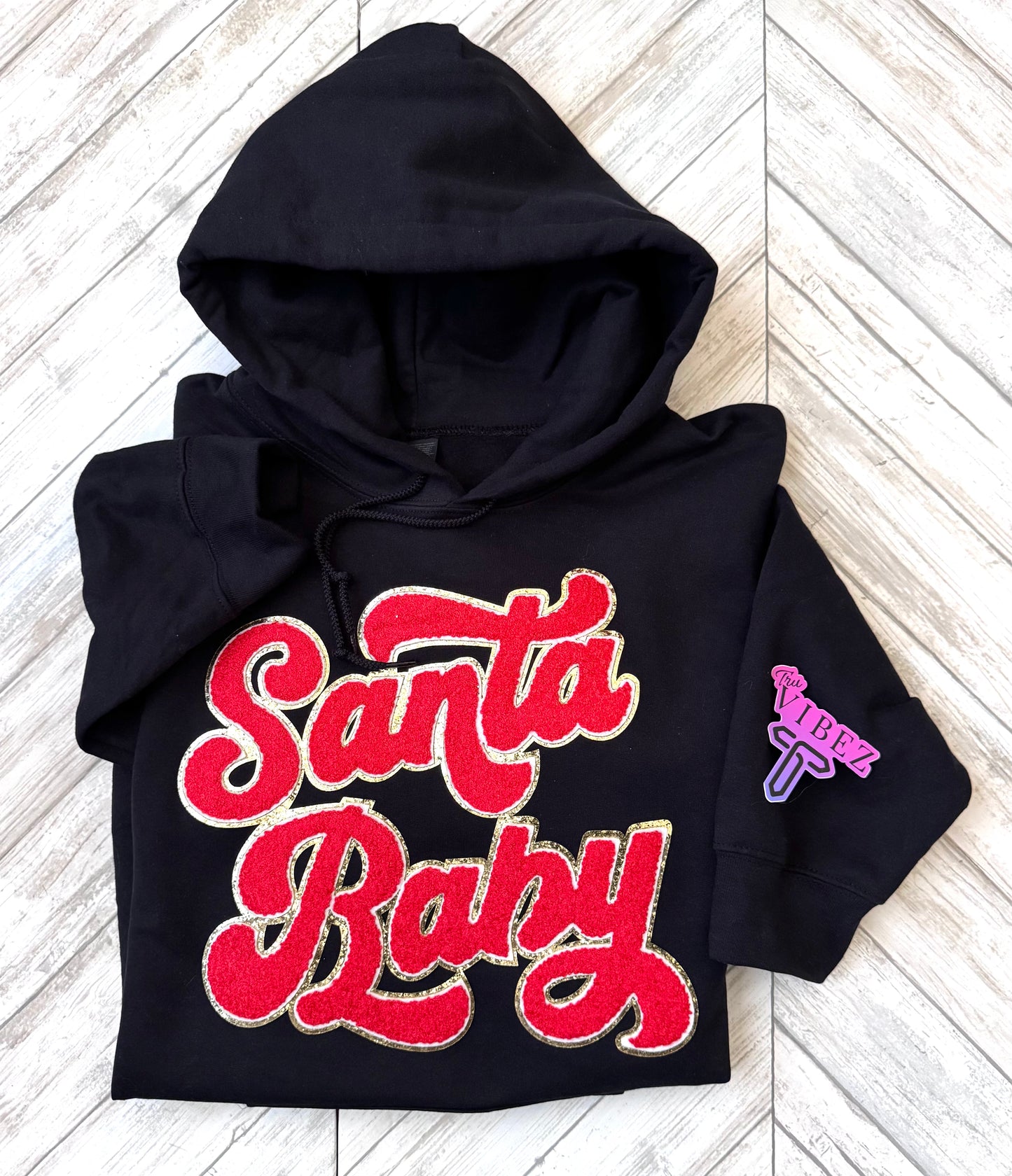 Santa Baby Chenille Red Gold