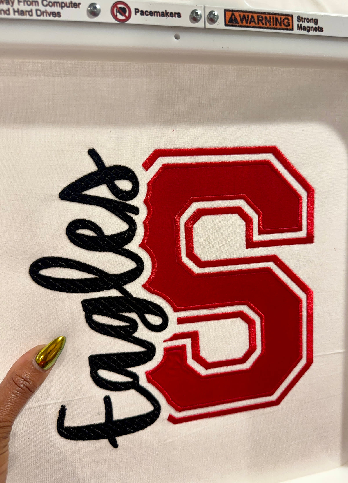 CUSTOM KNOCKOUT NAME OR SPORTS CREWNECK — EMBROIDERY