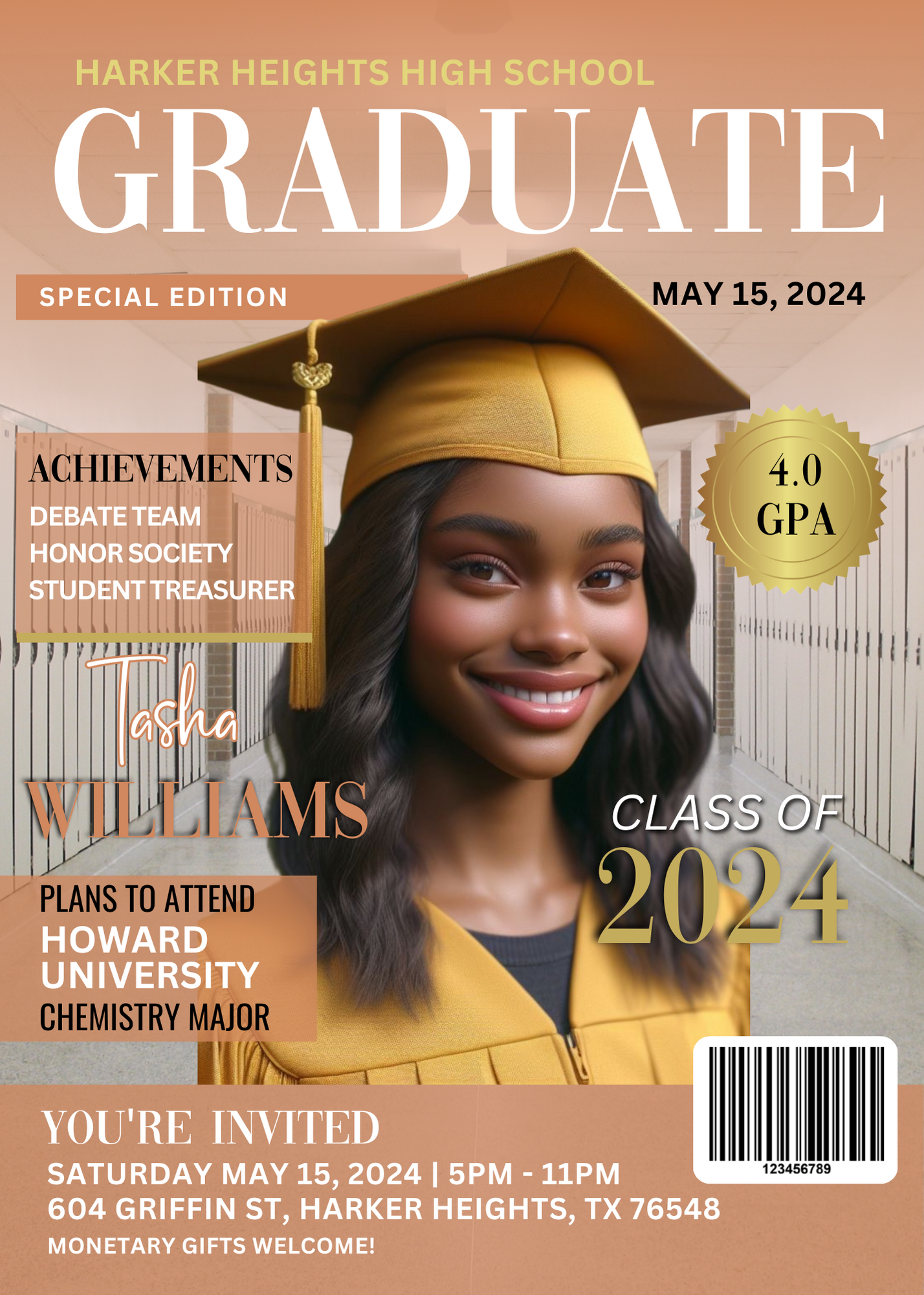 Graduation Invitations (Editable)