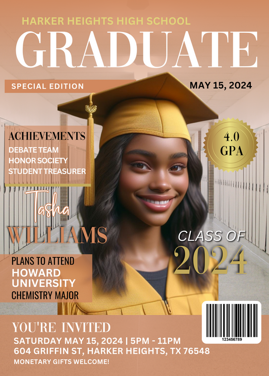 Graduation Invitations (Editable)
