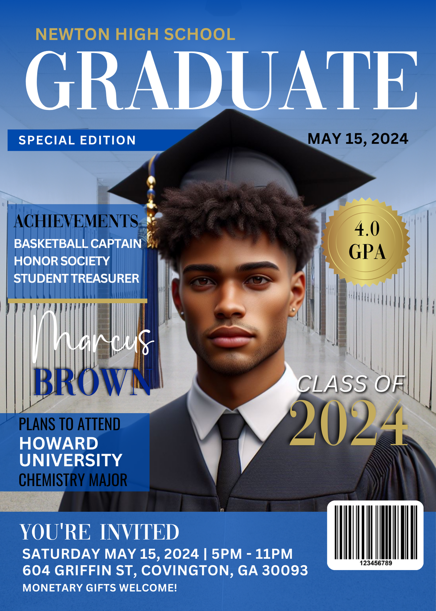 Graduation Invitations (Editable)