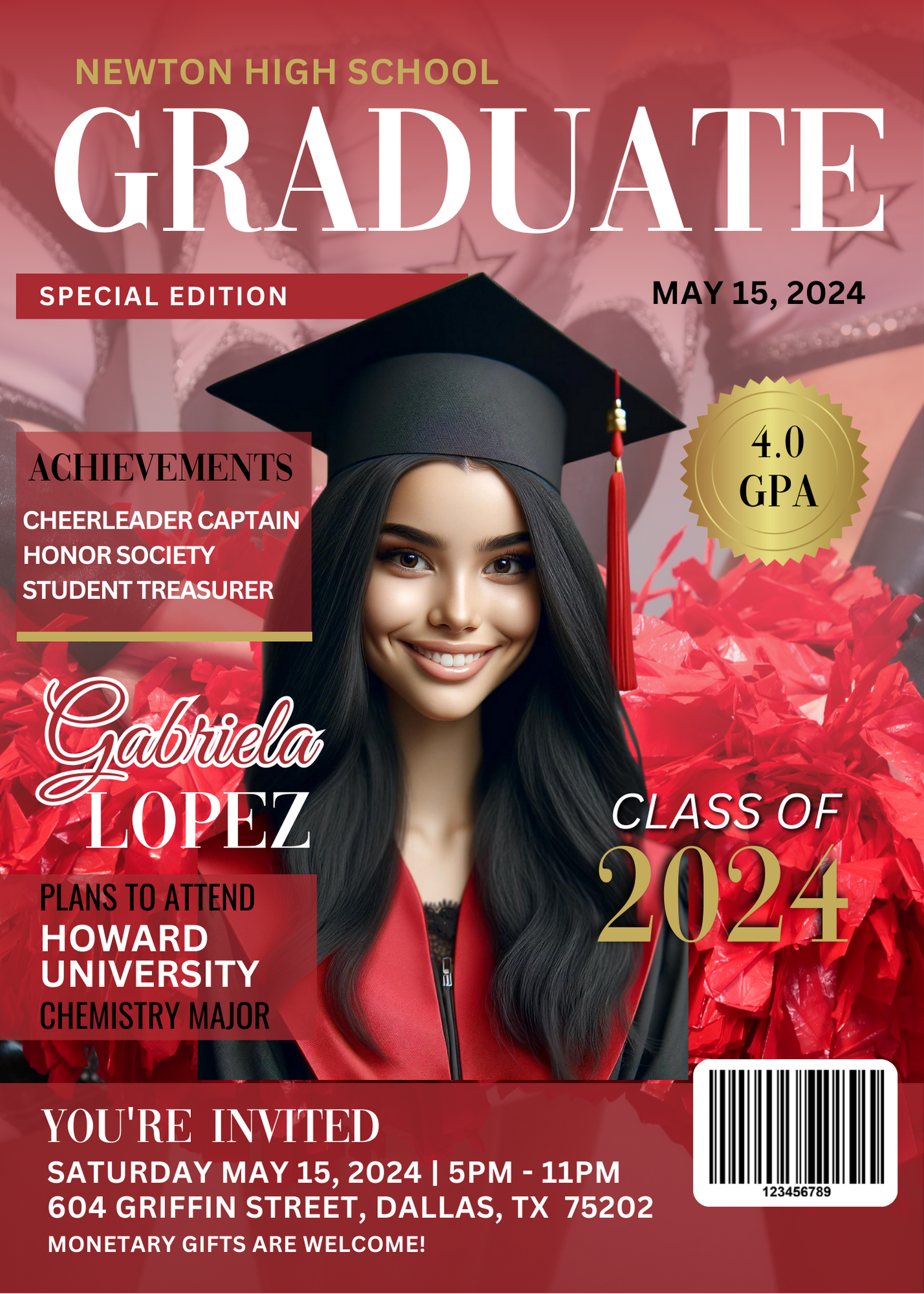 Graduation Invitations (Editable)