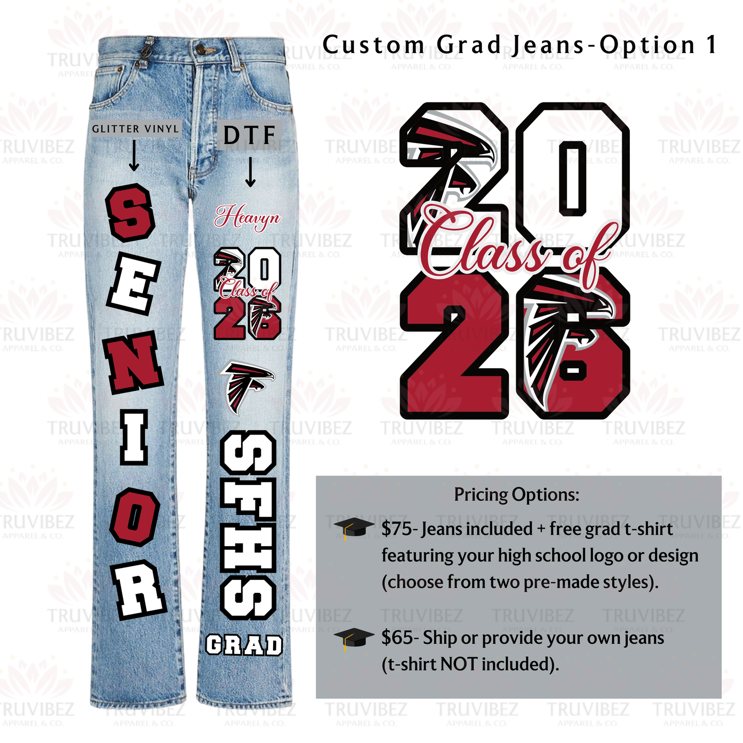 Custom Grad Jeans – Supply Your Own