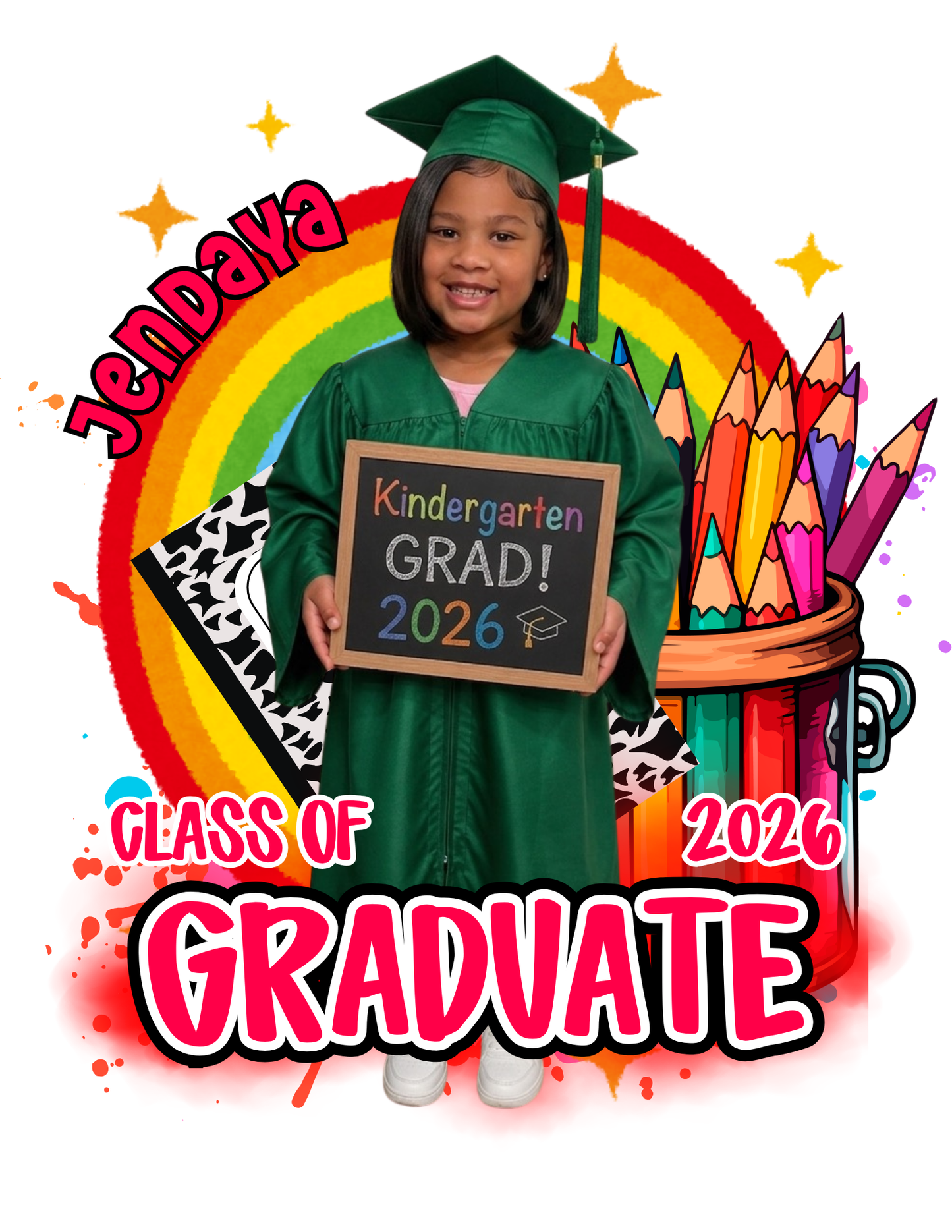 Custom kinder grad T-shirts