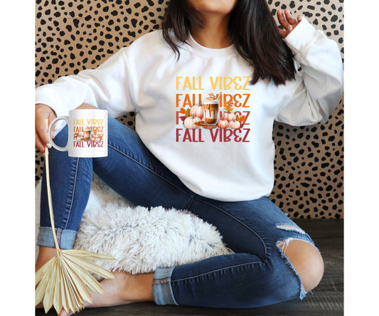 Fall Vibez Sweatshirt w/ Coffee Mug