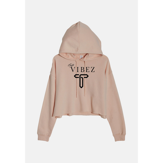 Pale Pink Crop Hoodie
