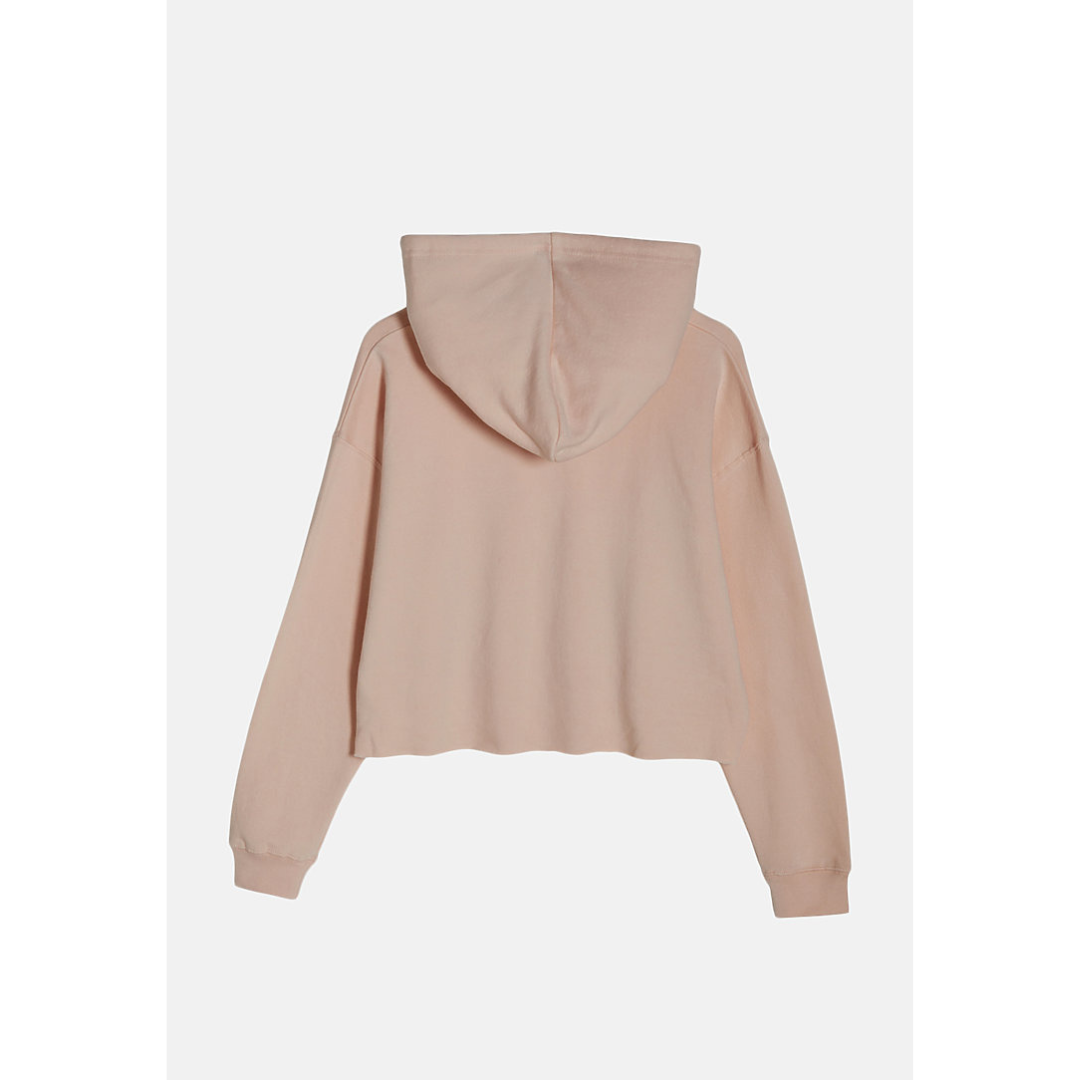 Pale Pink Crop Hoodie
