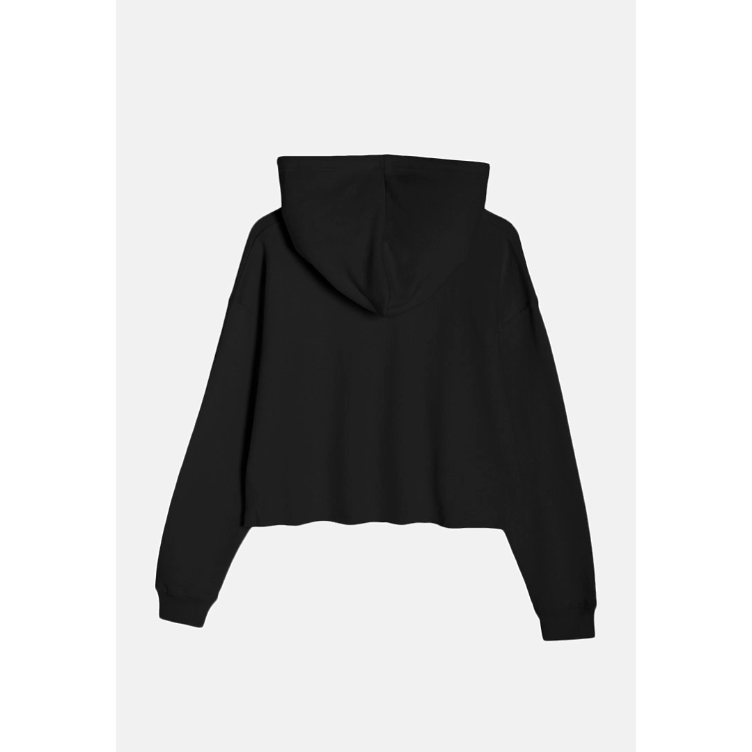 Black Crop Hoodie