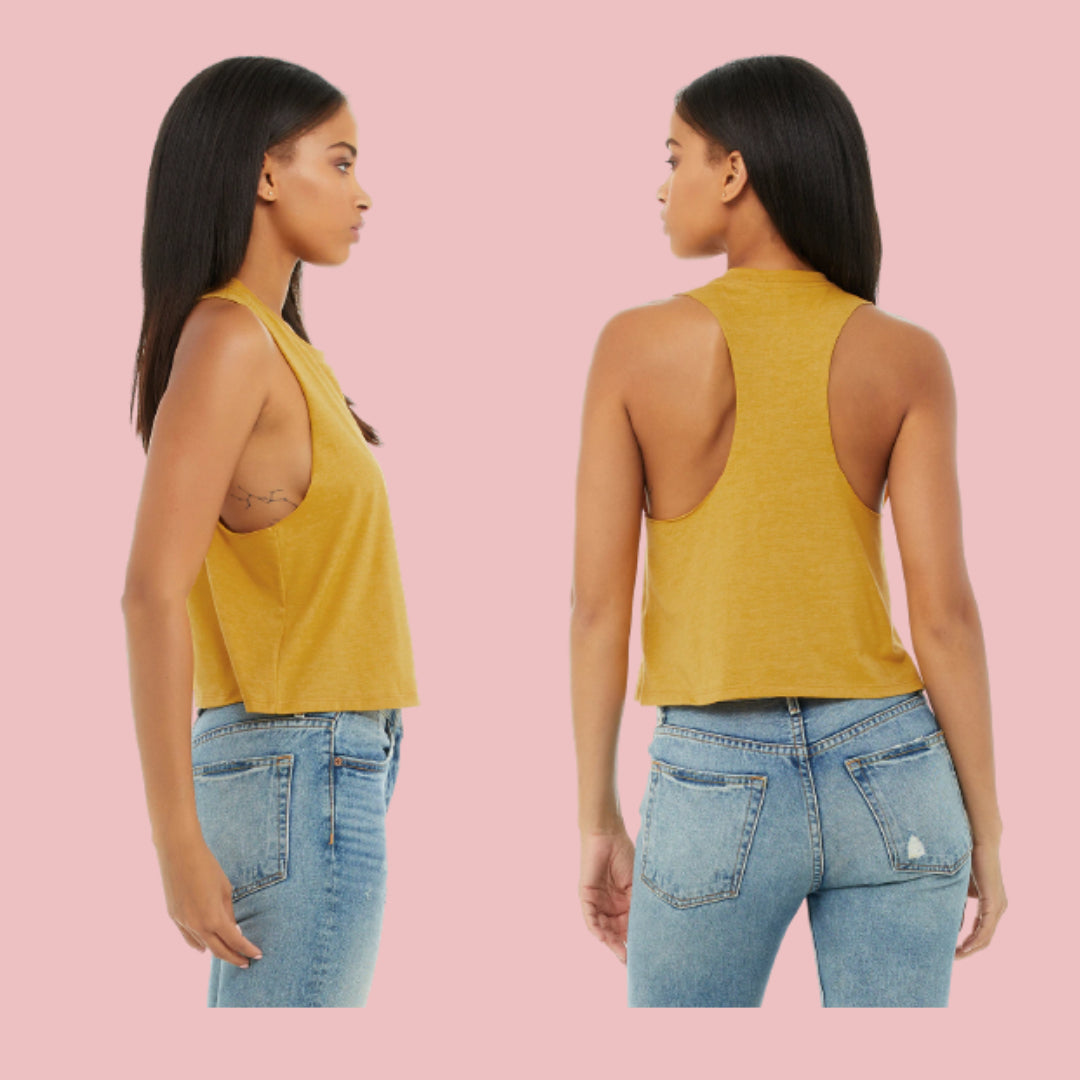 Razor-back Cropped Tank