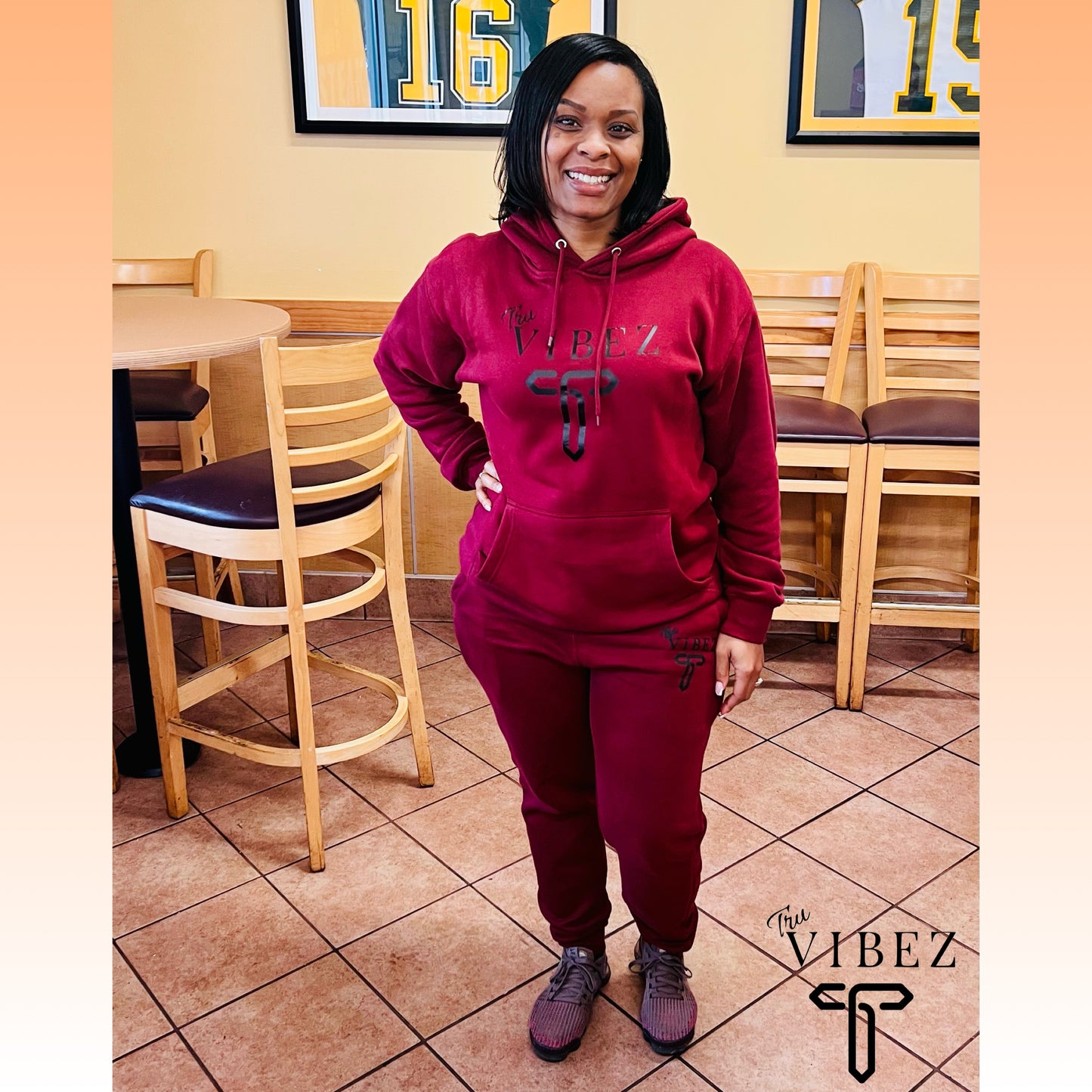 Burgundy Pullover Hoodie