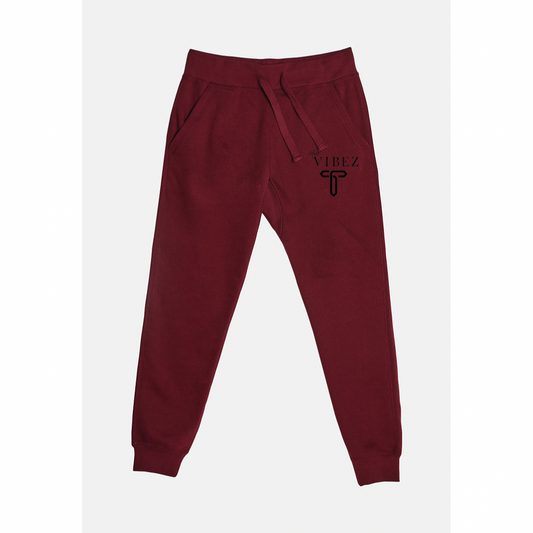 Burgundy Premium Fleece Joggers