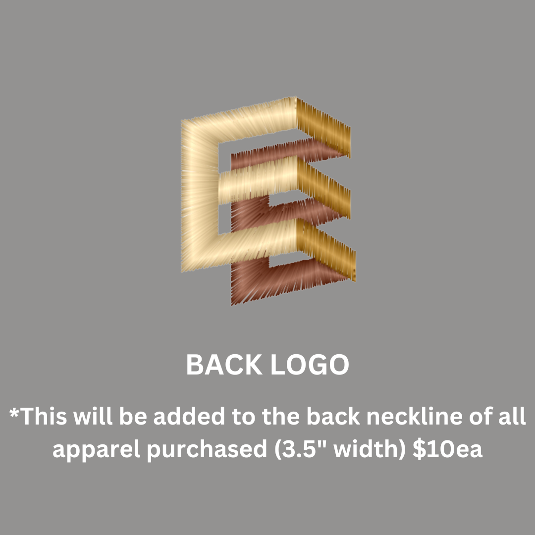 Back Logo Embroidered Design