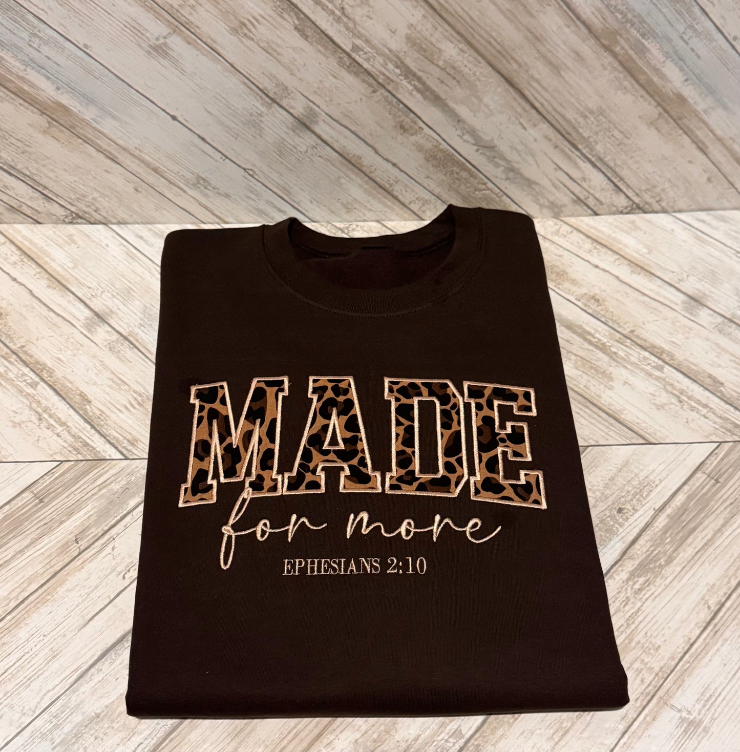 Motivational Faith Sweatshirt – Made for More Crewneck