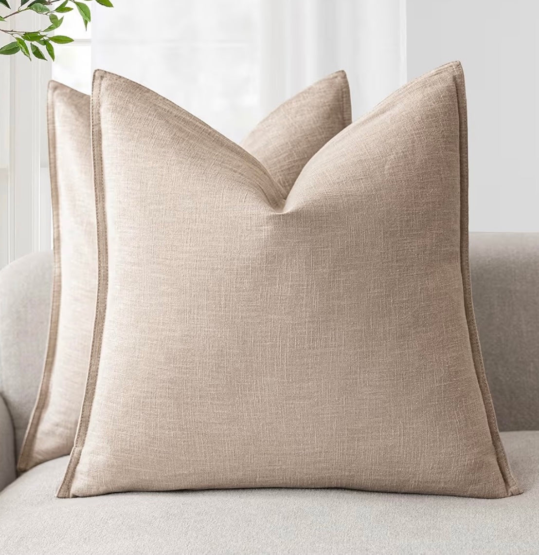 Linen Throw Pillow