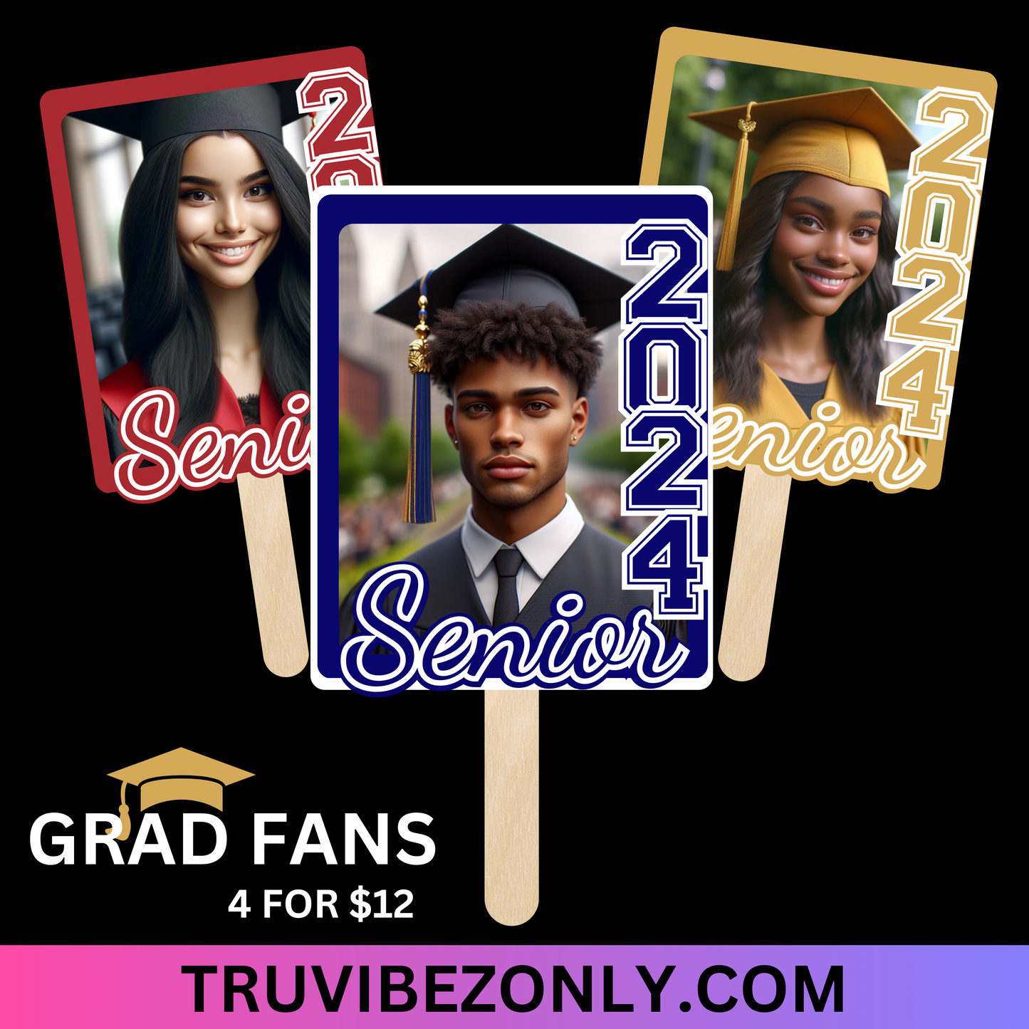 Graduation Fans (MOQ 4)