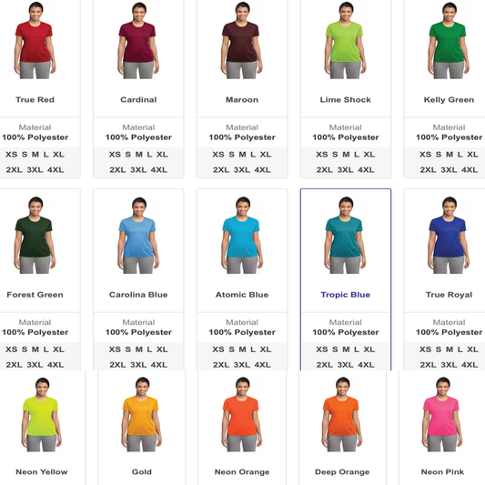 Athletic Shirts (Glow)
