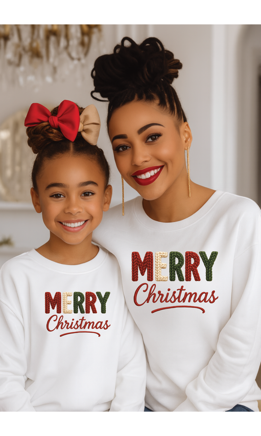 Christmas Crochet sweatshirts