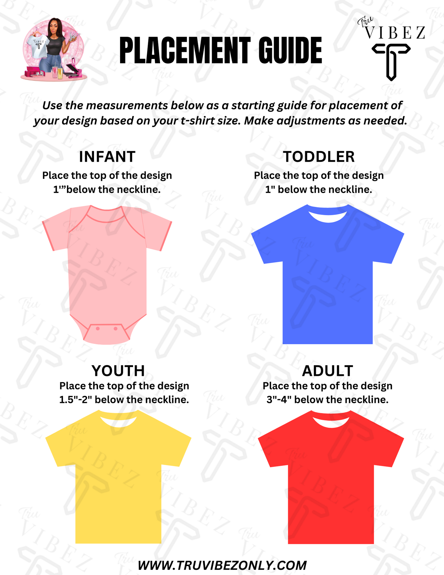 T-shirt Placement Guide