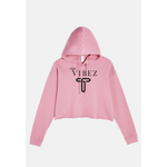 Mauve Crop Hoodie