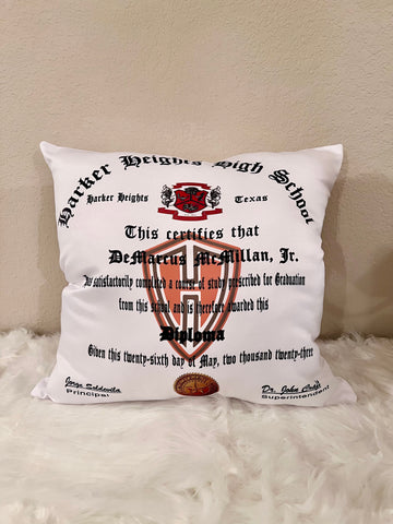 Custom Grad Pillow