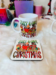 Loves Christmas Coffee Mug & Coaster
