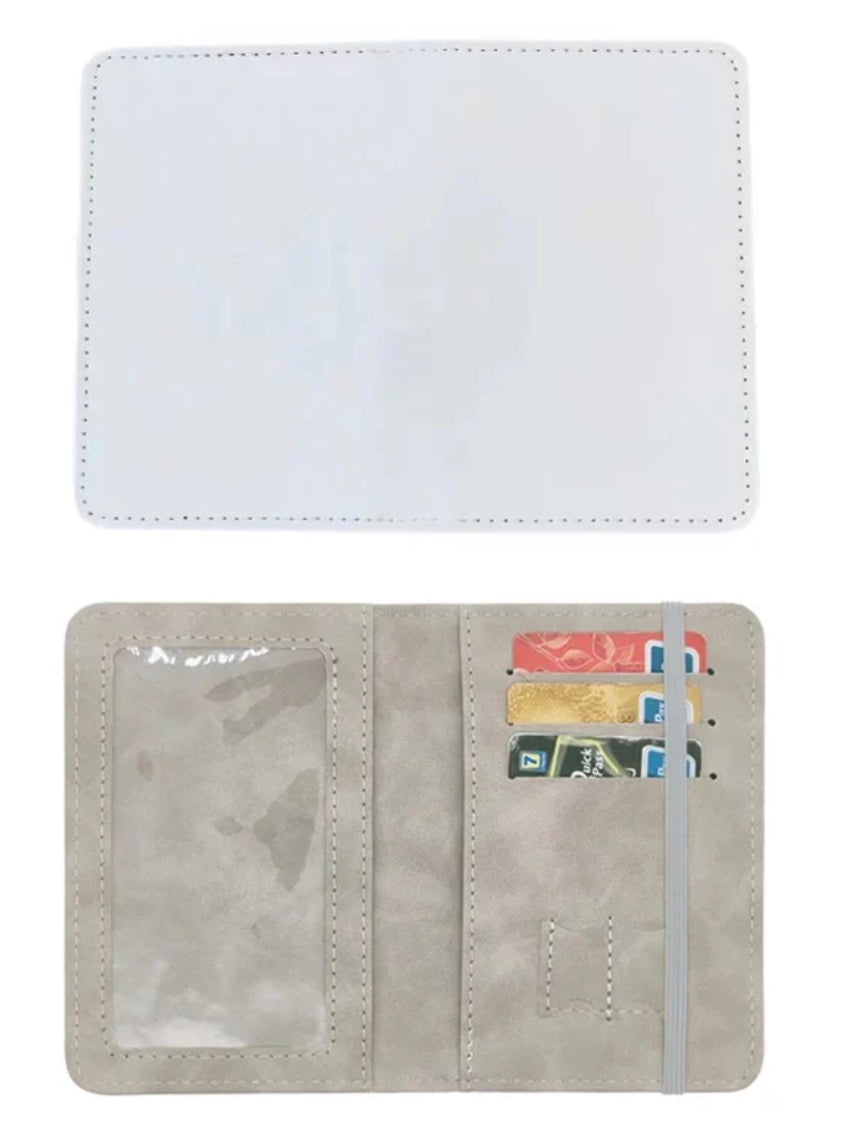 Sublimation PU Leather Passport Holder